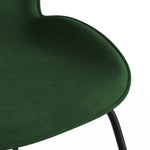 Biza Velvet Dining Chair with Black Legs - Set of 2