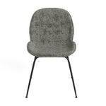 Biza Fabric Dining Chair with Black Legs - Set of 2