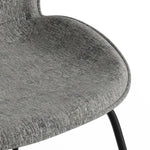 Biza Fabric Dining Chair with Black Legs - Set of 2