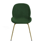 Biza Velvet Dining Chair with Gold Legs - Set of 2