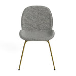 Biza Fabric Dining Chair with Gold Legs - Set of 2