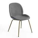 Biza Velvet Dining Chair with Gold Legs - Set of 2