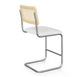 Hayward Cane Back Fabric Bar Height Stool - Set of 2