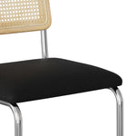 Hayward Cane Back Fabric Bar Height Stool - Set of 2