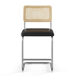 Hayward Cane Back Vegan Leather Counter Height Stool - Set of 2