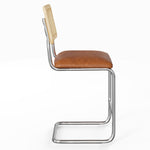 Hayward Cane Back Vegan Leather Counter Height Stool - Set of 2