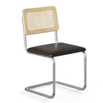 Hayward Cane Back Vegan Leather Side Chair - Set Of 2