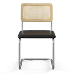 Hayward Cane Back Vegan Leather Side Chair - Set Of 2