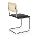 Hayward Cane Back Vegan Leather Side Chair - Set Of 2