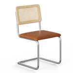 Hayward Cane Back Vegan Leather Side Chair - Set Of 2