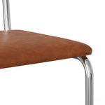 Hayward Cane Back Vegan Leather Side Chair - Set Of 2