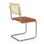 Hayward Cane Back Vegan Leather Side Chair - Set Of 2