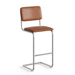 Hayward Vegan Leather Bar Height Stool - Set of 2