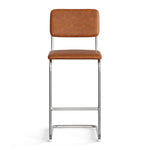 Hayward Vegan Leather Bar Height Stool - Set of 2
