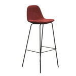 Maxine Performance Velvet Bar Stool- Set of 2