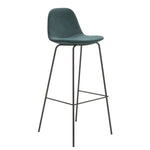 Maxine Performance Velvet Bar Stool- Set of 2