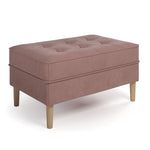 Bloomfield Velvet Rectangular Ottoman