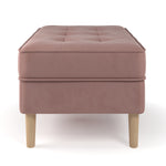 Bloomfield Velvet Rectangular Ottoman