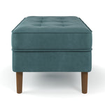 Bloomfield Velvet Rectangular Ottoman