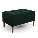 Bloomfield Velvet Rectangular Ottoman