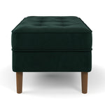 Bloomfield Velvet Rectangular Ottoman