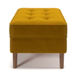 Bloomfield Performance Velvet Rectangular Ottoman