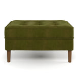 Bloomfield Velvet Rectangular Ottoman
