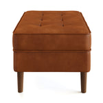 Bloomfield Vegan Leather Rectangular Ottoman