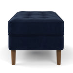 Bloomfield Velvet Rectangular Ottoman