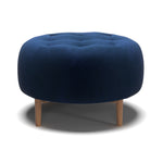 Bloomfield Round Performance Velvet Ottoman