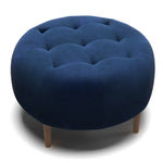Bloomfield Round Performance Velvet Ottoman