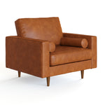 Bloomfield Upholstered Vegan Leather Arm Chair