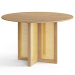 Havenwood Round Dining Table with Cane Base