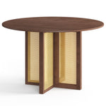 Havenwood Round Dining Table with Cane Base