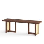 Havenwood Rectangular Cane Dining Bench