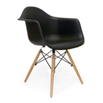 Dijon Arm Chair with Wood Legs - Set of 2