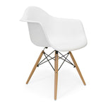 Dijon Arm Chair with Wood Legs - Set of 2