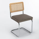 Latham Cane Back Velvet Side Chair - Set of 2