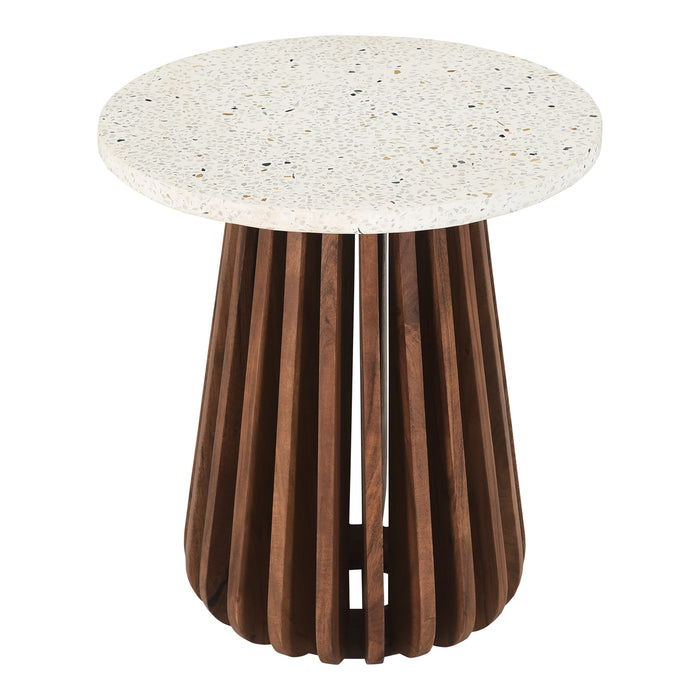 Tera Round Terrazzo Side Table