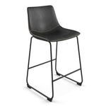 Petra Counter Stool with Black Frame - Set of 2