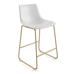 Petra Counter Stool with Gold Frame - Set of 2