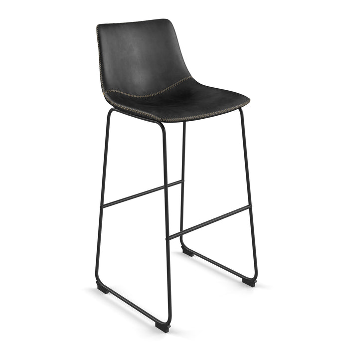 Petra Bar Stool with Black Frame - Set of 2
