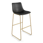 Petra Bar Stool with Gold Frame - Set of 2