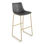 Petra Bar Stool with Gold Frame - Set of 2