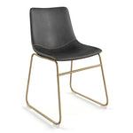 Petra Dining Chair with Gold Legs - Set of 2