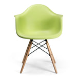 Dijon Arm Chair with Wood Legs - Set of 2