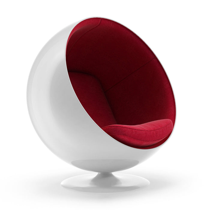 Luna White Gloss Lounge Chair