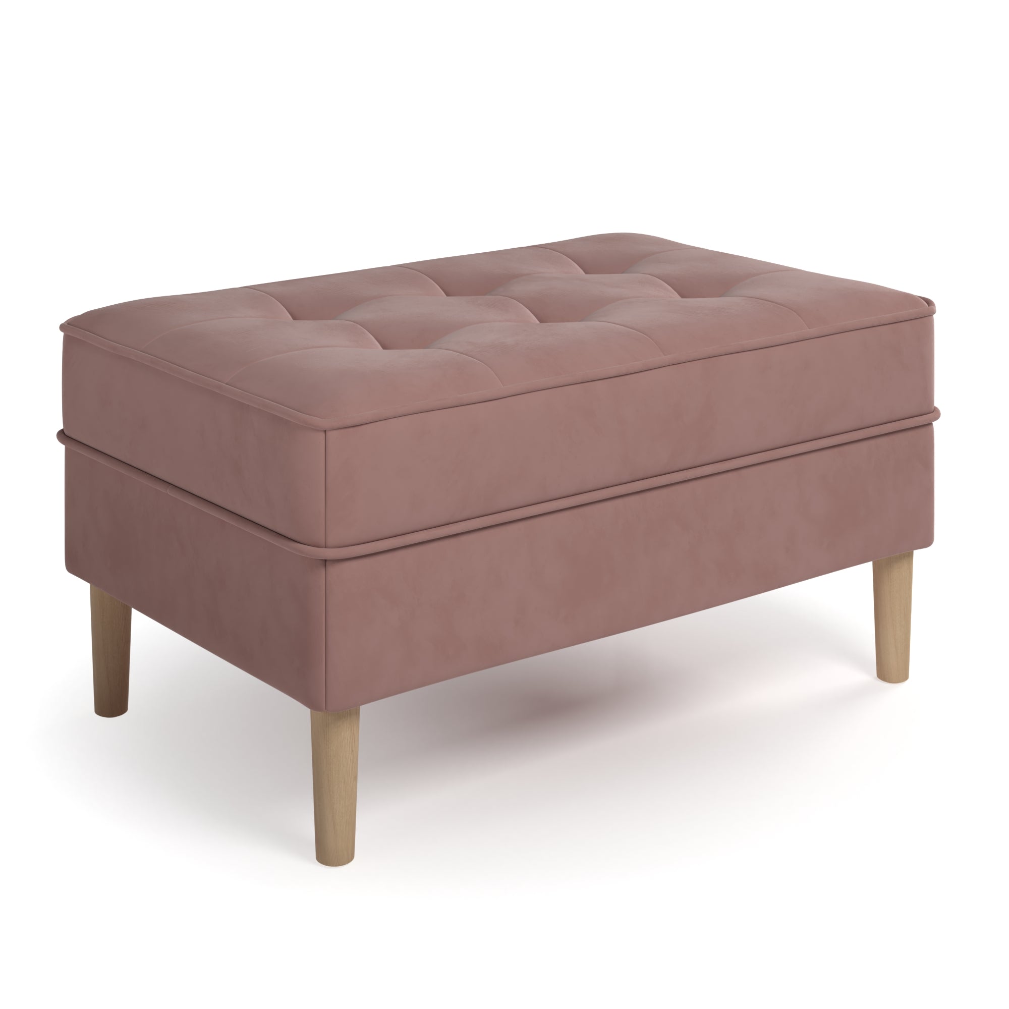 Bloomfield Velvet Rectangular Ottoman – Aeon Furniture