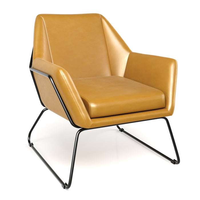 Caine Leatherette Lounge Chair