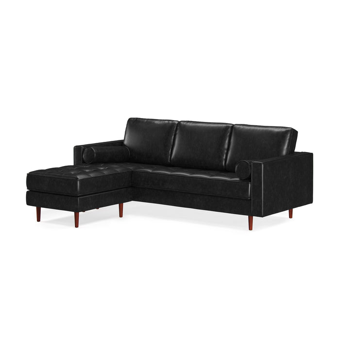 Zander Leather Reversible Sectional